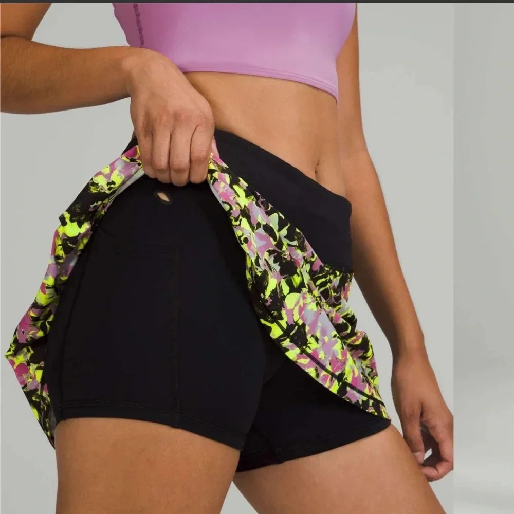 Lululemon Pace Rival Mid-Rise Skirt In Multi pickle ball Elevated athleisure - Picture 5 of 12